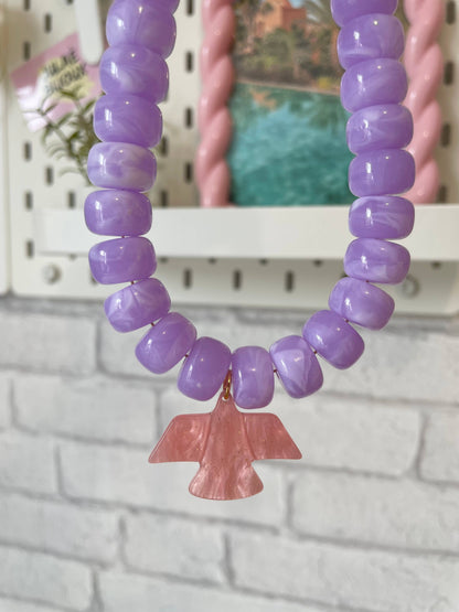 Collier Charlie: Perle kaki
