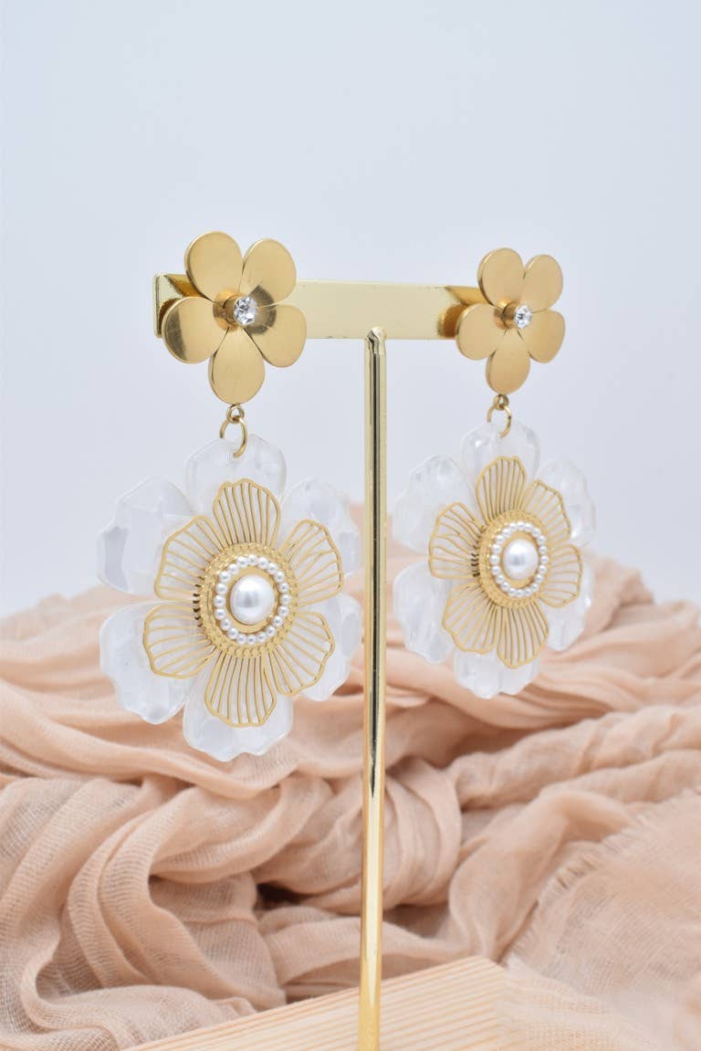 Boucles d'oreilles en acier inoxydable -BO100360OR