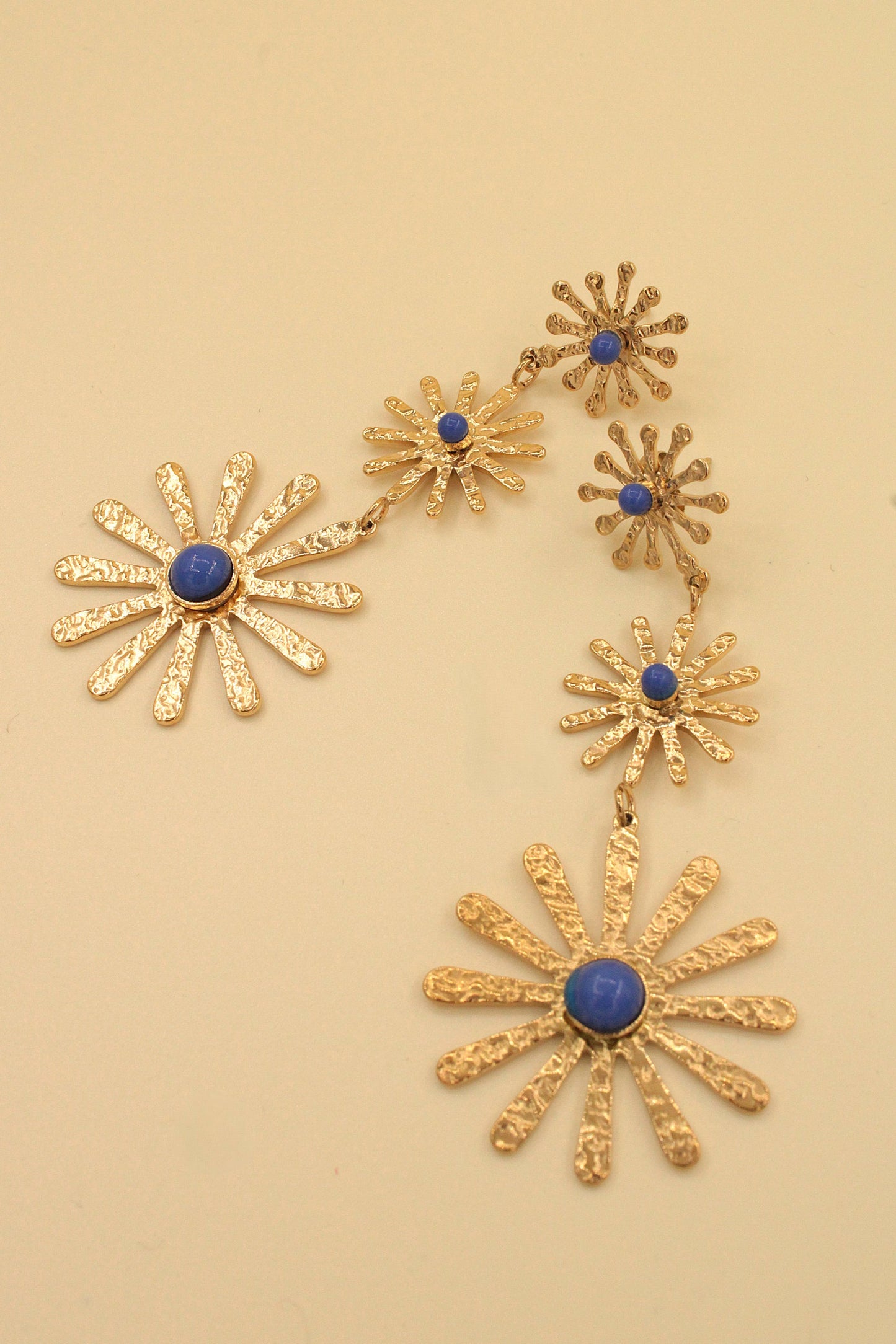 Boucles d'oreilles fleurs acier inoxydable: Blush / TU