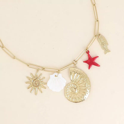 Collier pampilles Coquillage