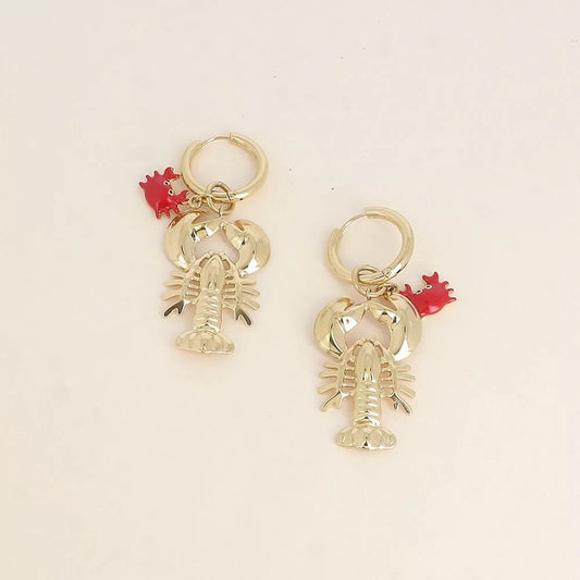 Créoles - homard et crabe émaillé