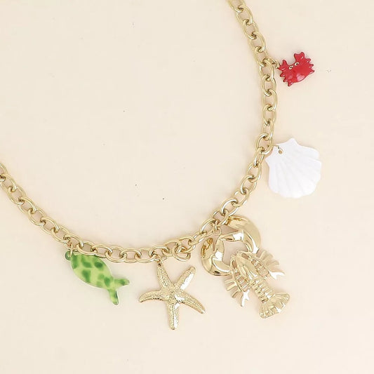 Collier pampilles Homard
