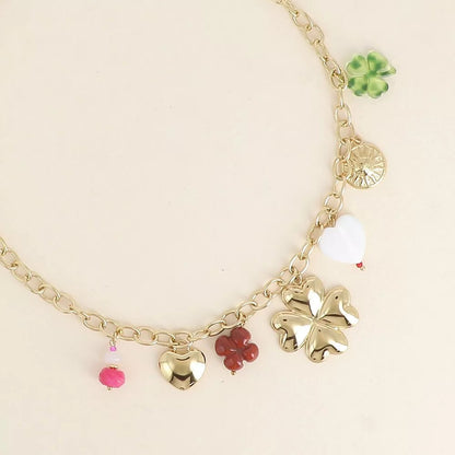 Collier pampilles Trèfle