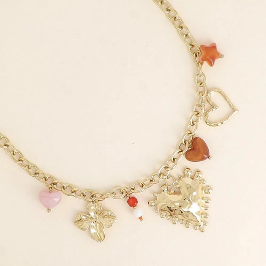 Collier pampilles Coeur
