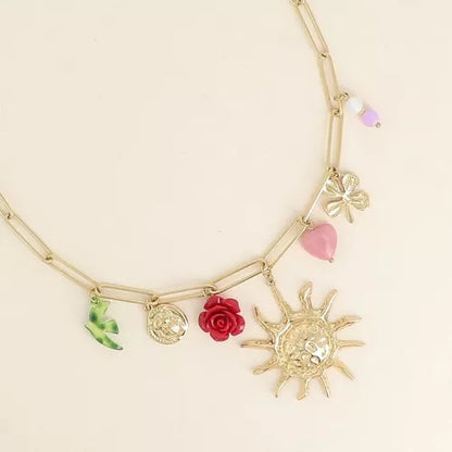 Collier pampilles Soleil