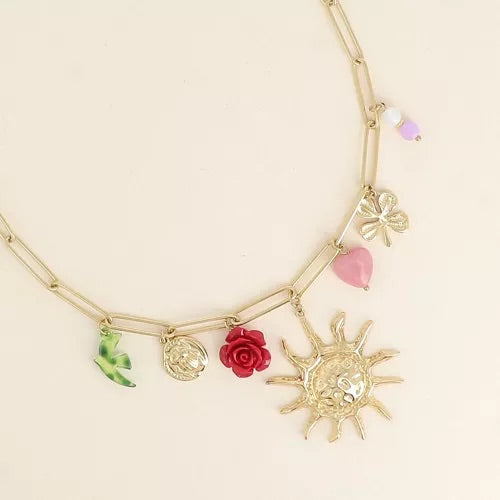 Collier pampilles Soleil