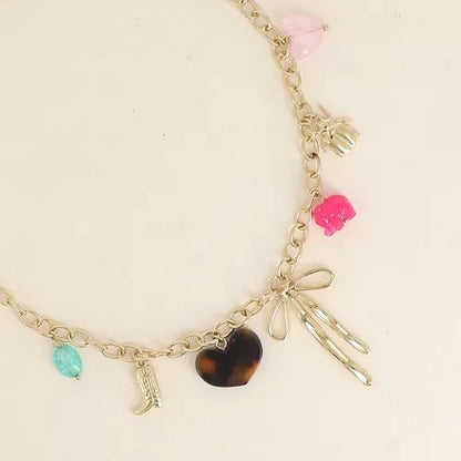 Collier pampilles Noeud