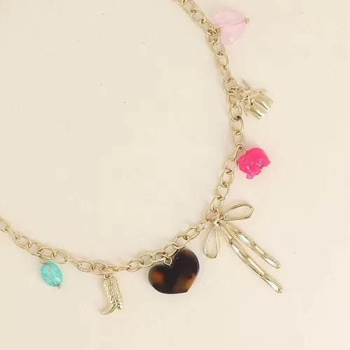 Collier pampilles Noeud