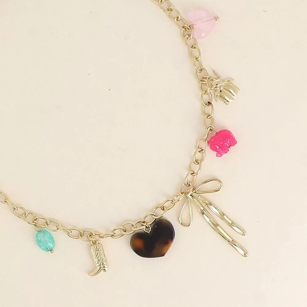 Collier pampilles Noeud