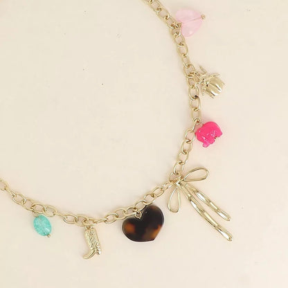 Collier pampilles Noeud