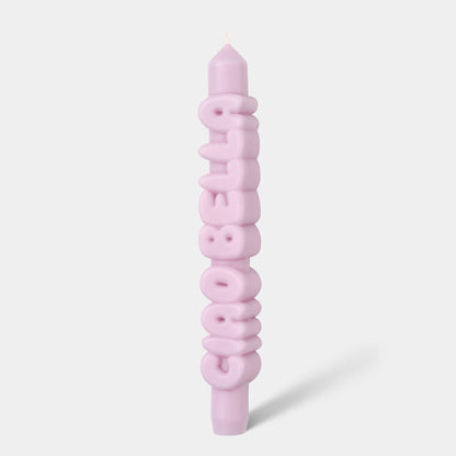 Bougie conique CIAO BELLA - Fait main - Bougies coniques 3D: Lilas