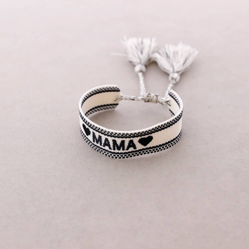 Bracelet macramé Mama: Orange