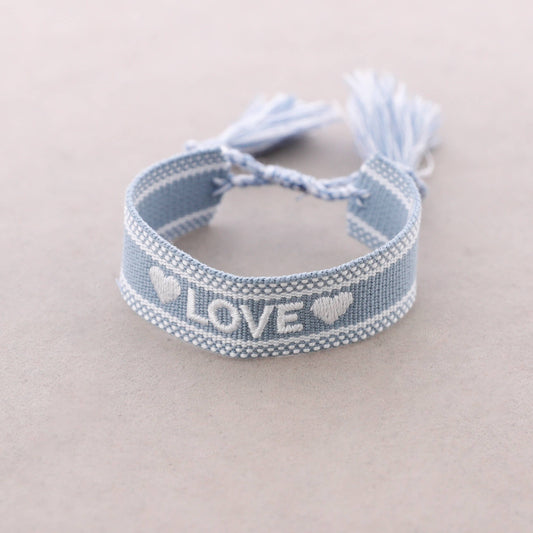 Bracelet Macramé Love: Rose