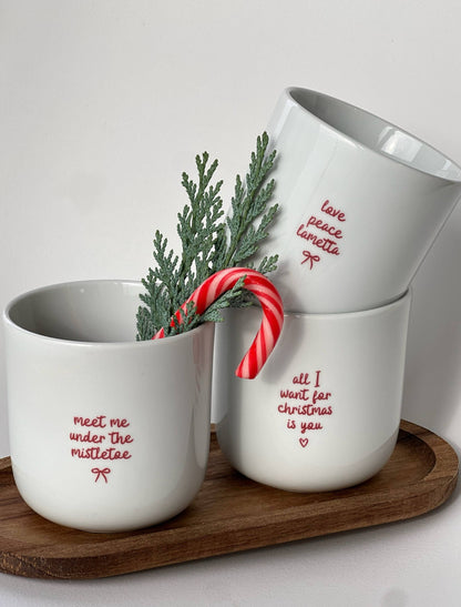 Gobelet Tasse X-Mas rouge - Santa Baby - Gui - Noël: Papa Noël