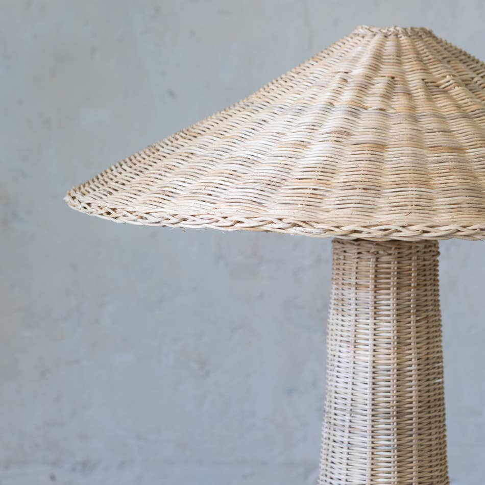 Lampe de table en rotin Duta
