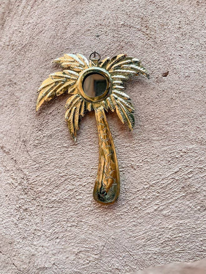 Miroir design Palmier Nomad par LIV, Bronze, Laiton, Miroir