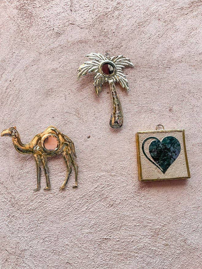 Miroir Chameau Conçu par Nomad par LIV, Bronze, Laiton, miroir