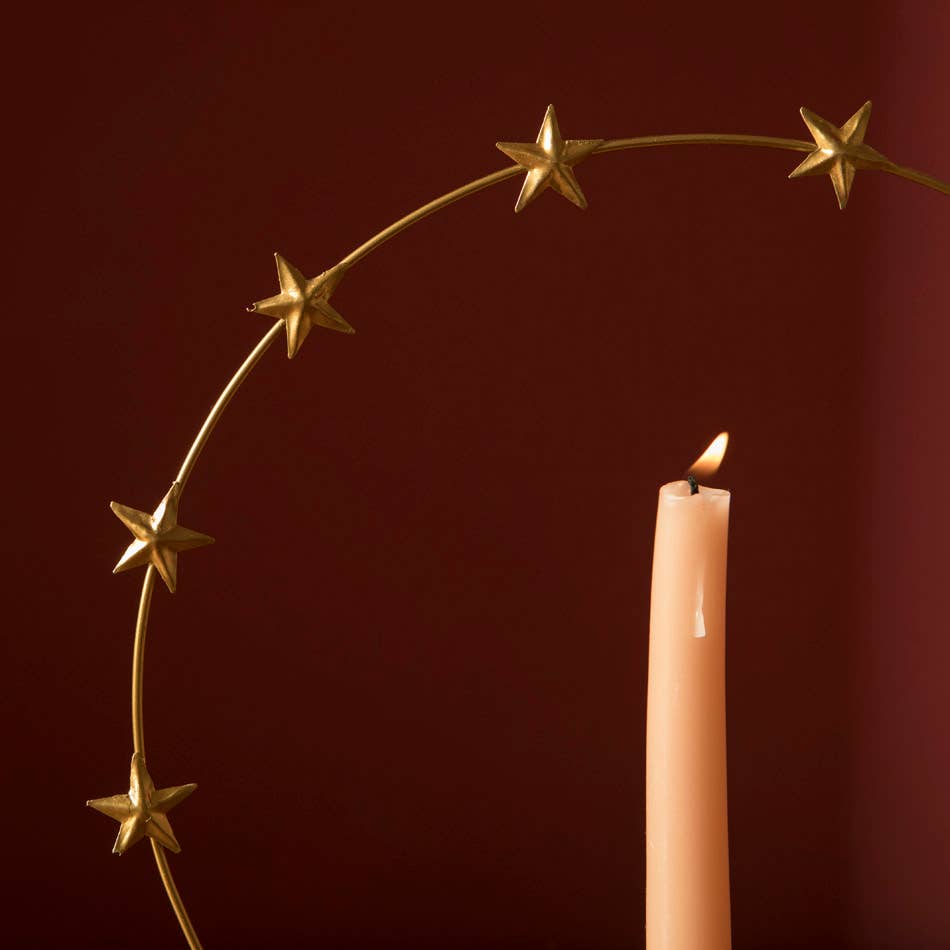 Bougeoir en forme d'étoile
