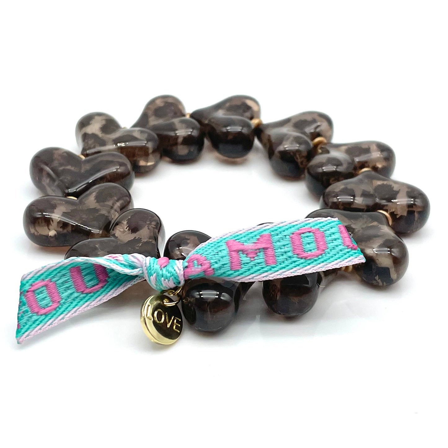 Bracelet WILD HEARTS — bracelet élastique en perles