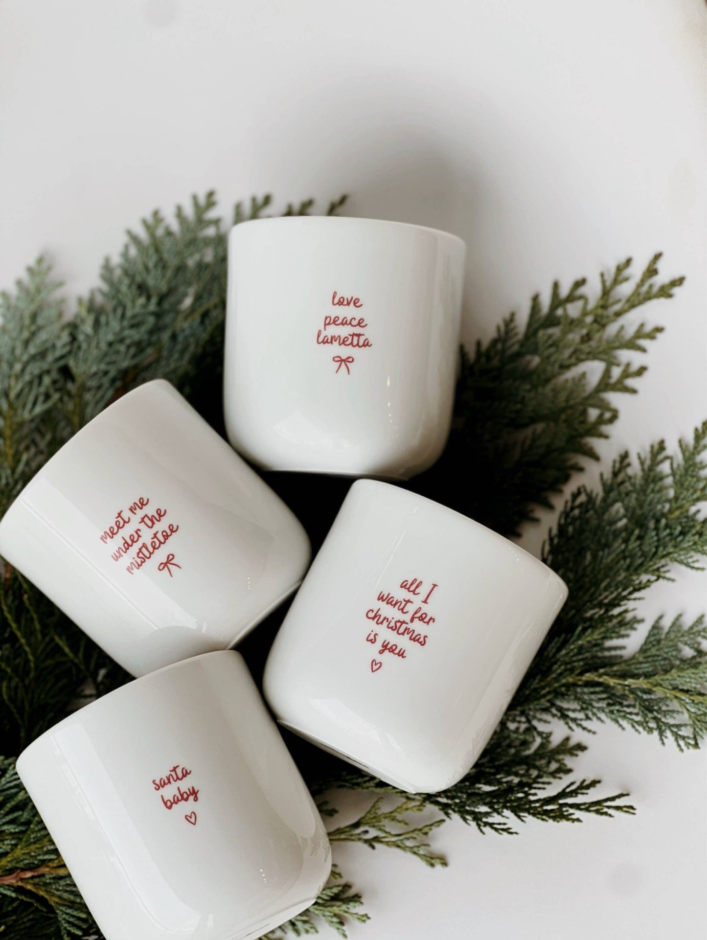 Gobelet Tasse X-Mas rouge - Santa Baby - Gui - Noël: Papa Noël