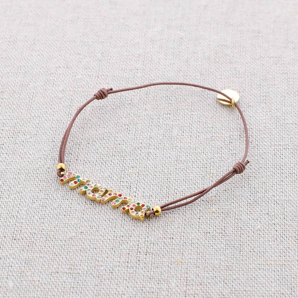 Bracelet en acier Mama Cristales: Blank