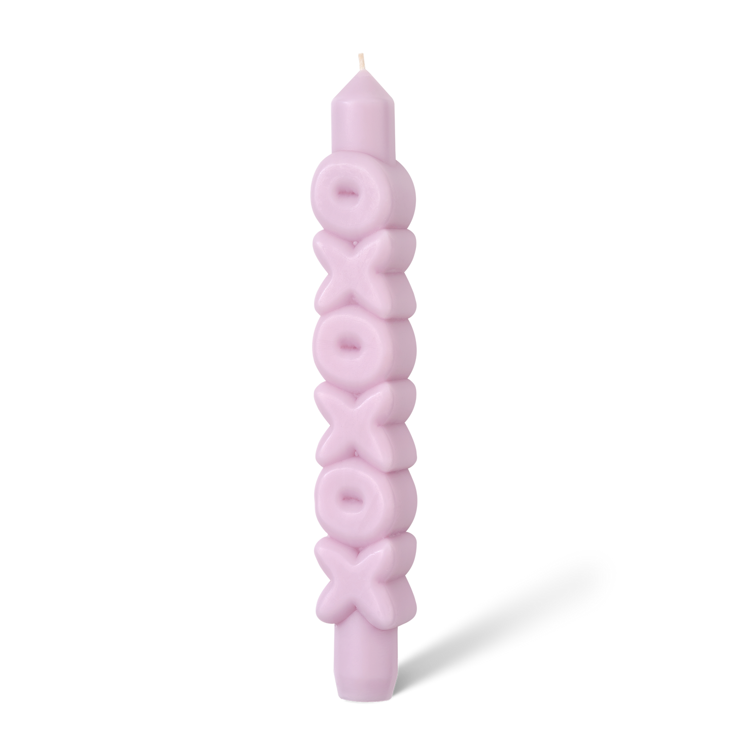 Bougie conique XOXOXO - Fait main - Bougies coniques 3D: Rose
