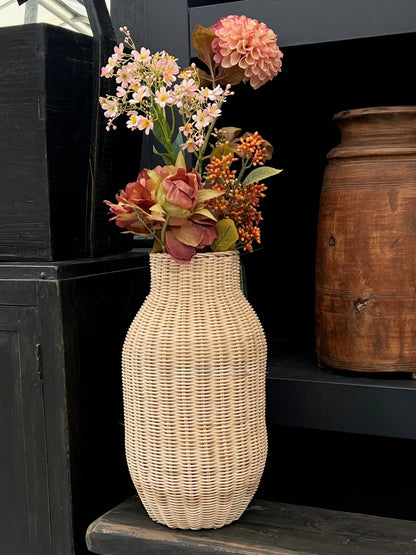 Grand vase en rotin Sisi