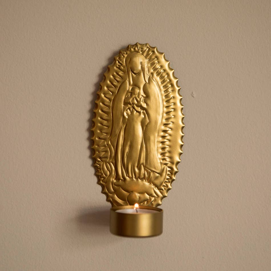 Porte-bougie mural à chauffe-plat vierge