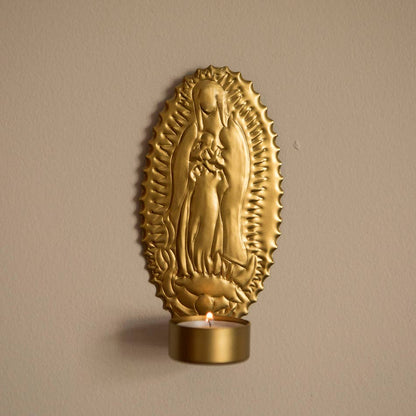 Porte-bougie mural à chauffe-plat vierge