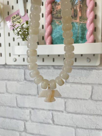 Collier Charlie: Perle écru