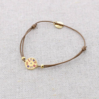 Bracelet élastique en acier avec médaillon Love Mama: Combiné 3
