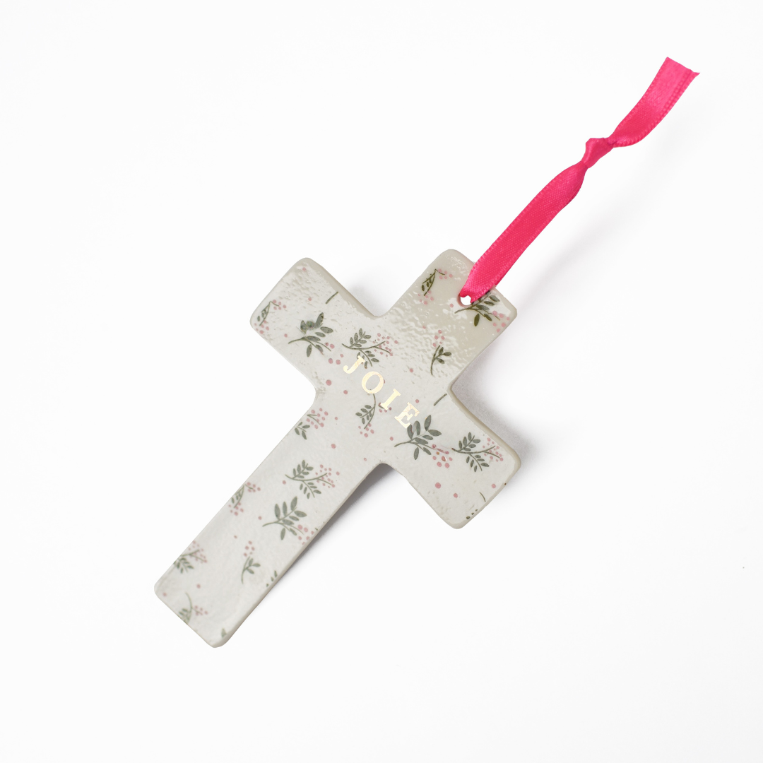 Croix Murale Pink Berry: Amour
