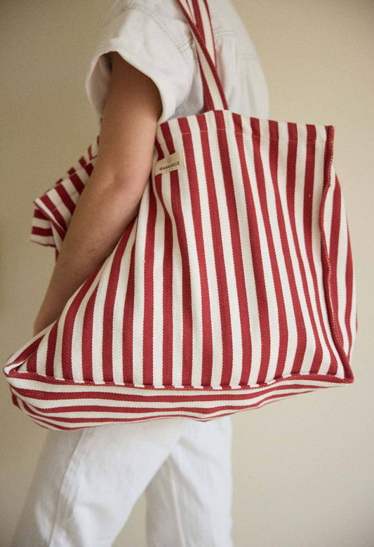 Sac Week-end Rayures Rouges