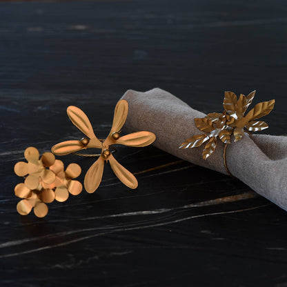 Ronds de serviette laiton assortis