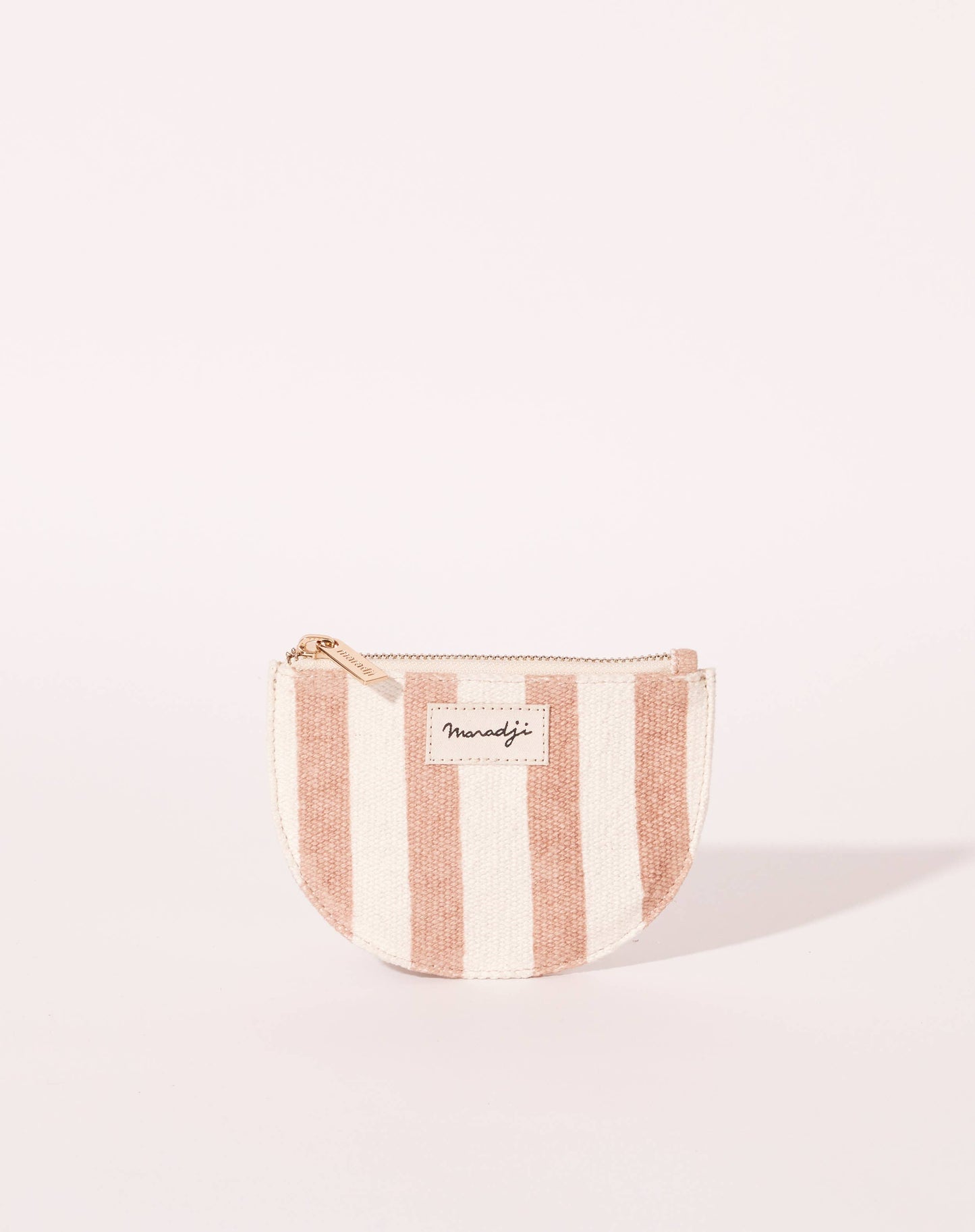 PORTE-MONNAIE TISSU RAYÉ ROSE SIMONE