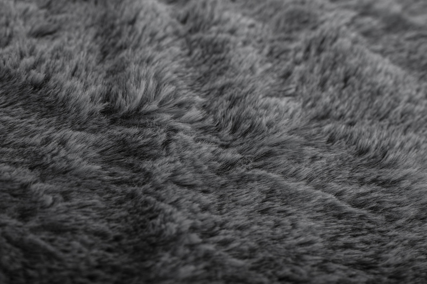 Plaid RUBY - imitation fourrure de lapin - 150x200 cm: Taupe