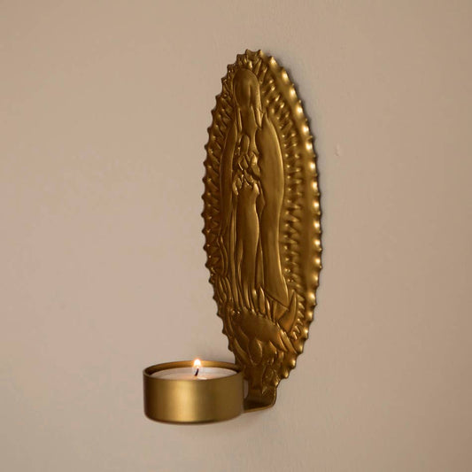 Porte-bougie mural à chauffe-plat vierge