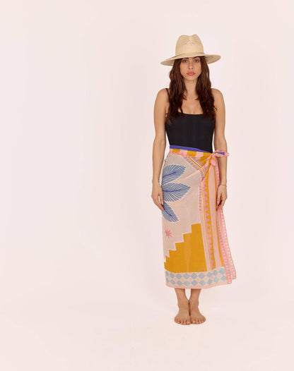 FOULARD COTON BLUE SKY RIAD