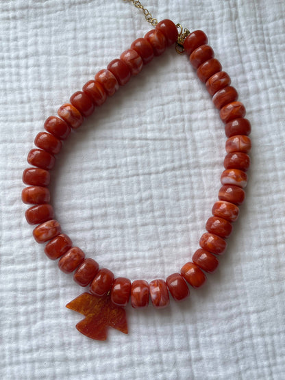 Collier Charlie: Perle kaki