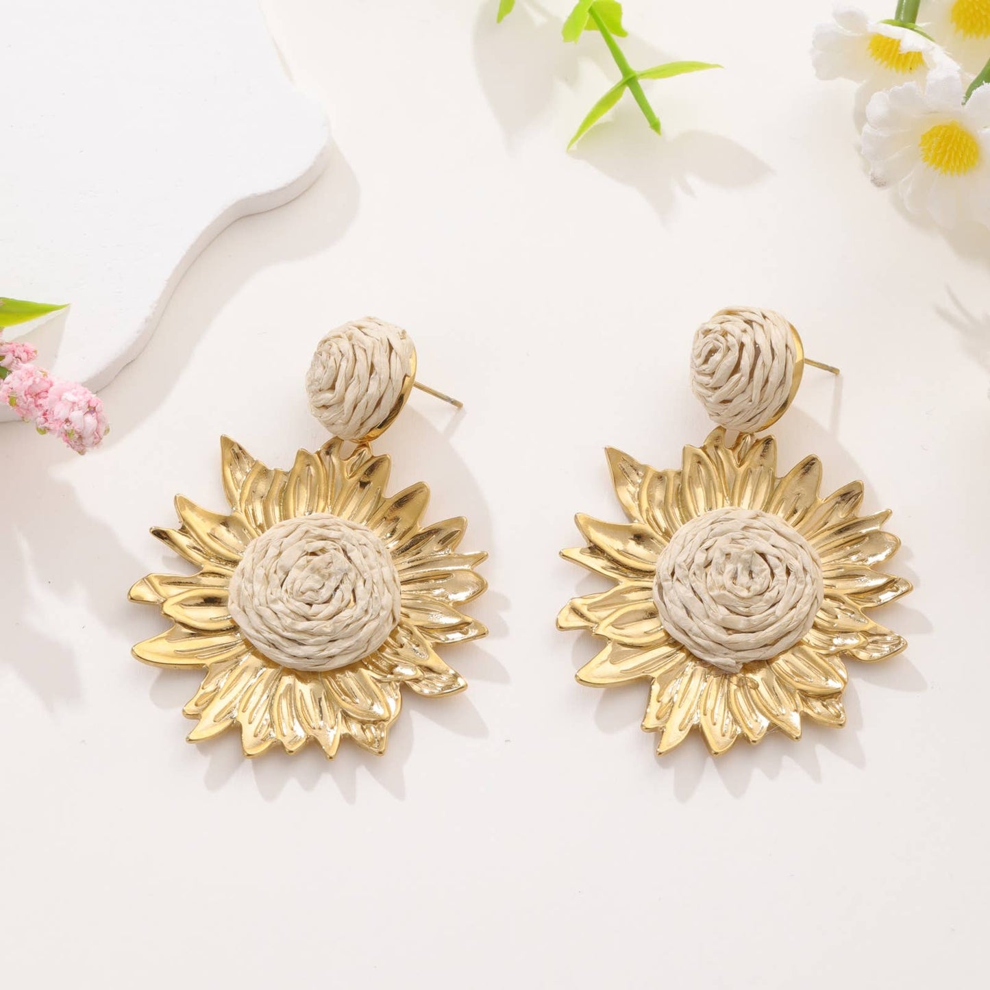 Boucles d'oreilles pendantes - Kimora: Gold / Tu [1]