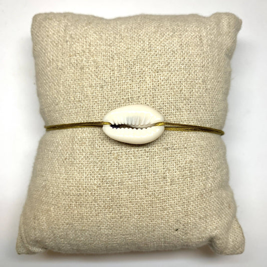 Bracelet Coquillage: Moutarde / Femme
