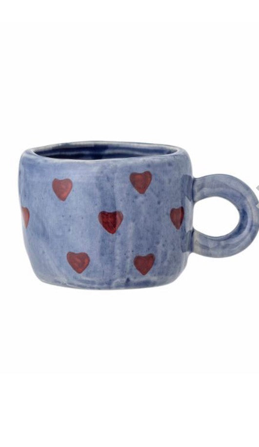 Tasse blooming bleu cœur.