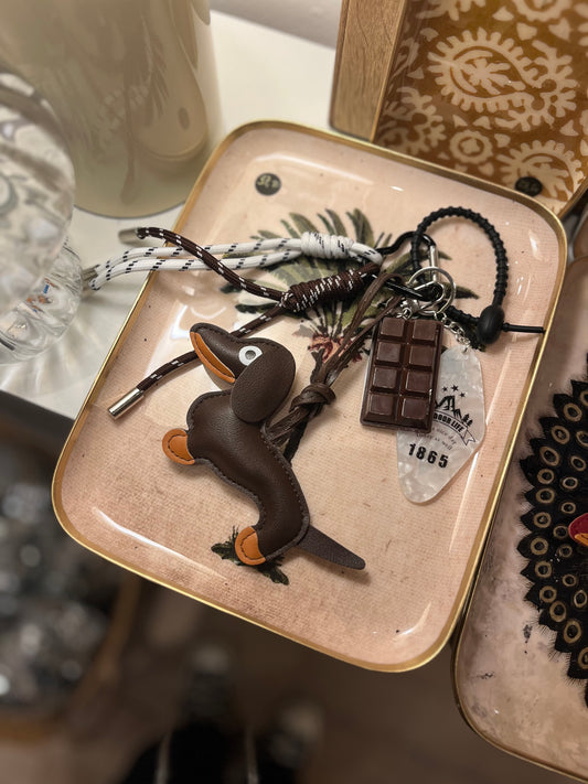 Gri Gri de Sac Teckel Marron plaquette chocolat