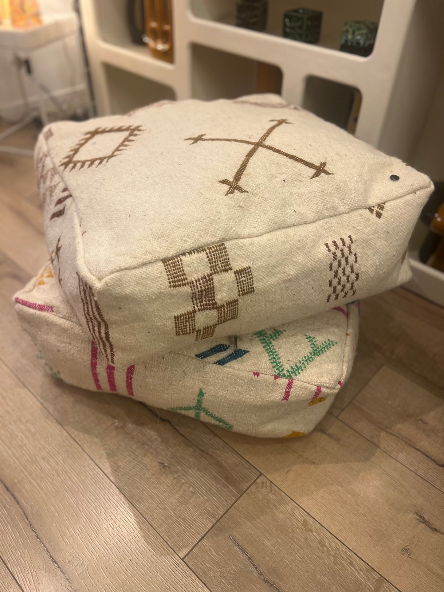 Pouf Berbère Azilal beige