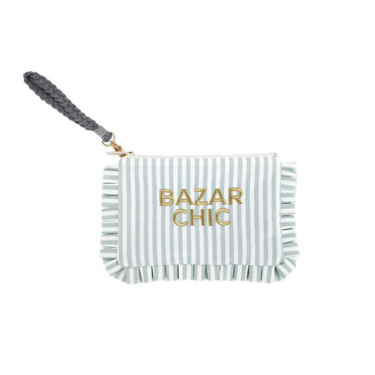 Pochette froufrou brodée BAZAR CHIC