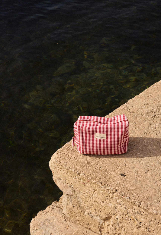 Trousse de toilette Vichy Cerise