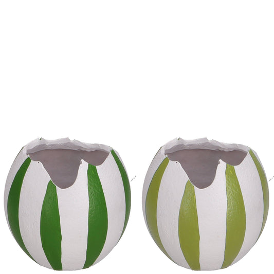 Œuf de Pâques en polystyrène ouvert, 2 couleurs, L12cm, l7cm, H11#243