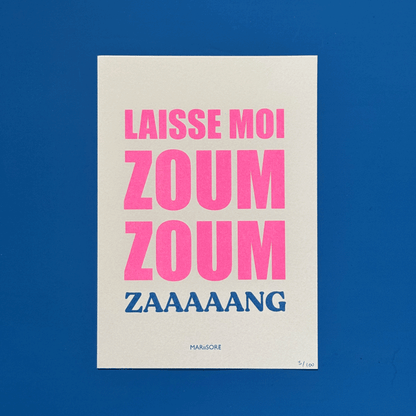 Risographie ZOUM ZOUM ZANG