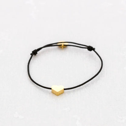 Bracelet en acier avec cœur: Vert
