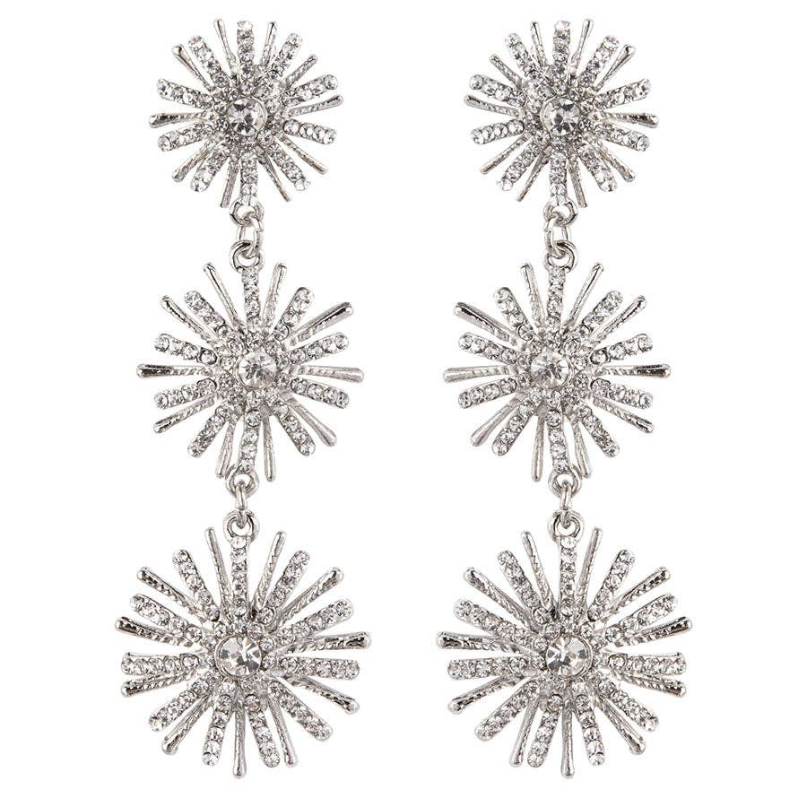 Boucles d'oreilles The Comet: Argenté